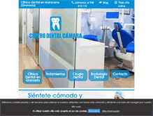 Tablet Screenshot of centrodentalcamara.com